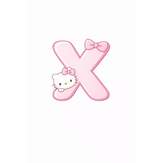 Móc Khoá Chữ Cái Kitty Ngọt Ngào đáng yêu
