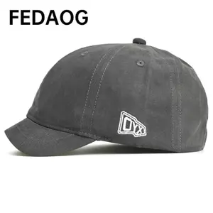 Mũ bóng chày FEDAOG phong cách Trucker, chất liệu cotton với vành ngắn