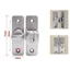 【COD】Bộ chốt cài cửa không cần khoan với 2 cách lắp đặt dễ dàng, thiết kế nhỏ gọn, dùng cho cửa phòng và cửa tủ.