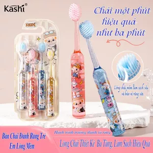 Bàn Chải Đánh Răng Trẻ Em Họa Tiết Labubu Ngộ Nghĩnh, Lông Chải Mềm Mại Thích Hợp Cho Trẻ 3-12 Tuổi