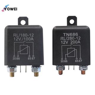 Rơle khởi động dòng điện cao YOWEI 200A 100A 12V / 24V Điện ô tô Rơle khởi động dòng điện nặng Rơle xe VN