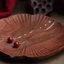 Thời trang Retro Phong cách dân tộc Cinnabar Bông tai cát vàng tím