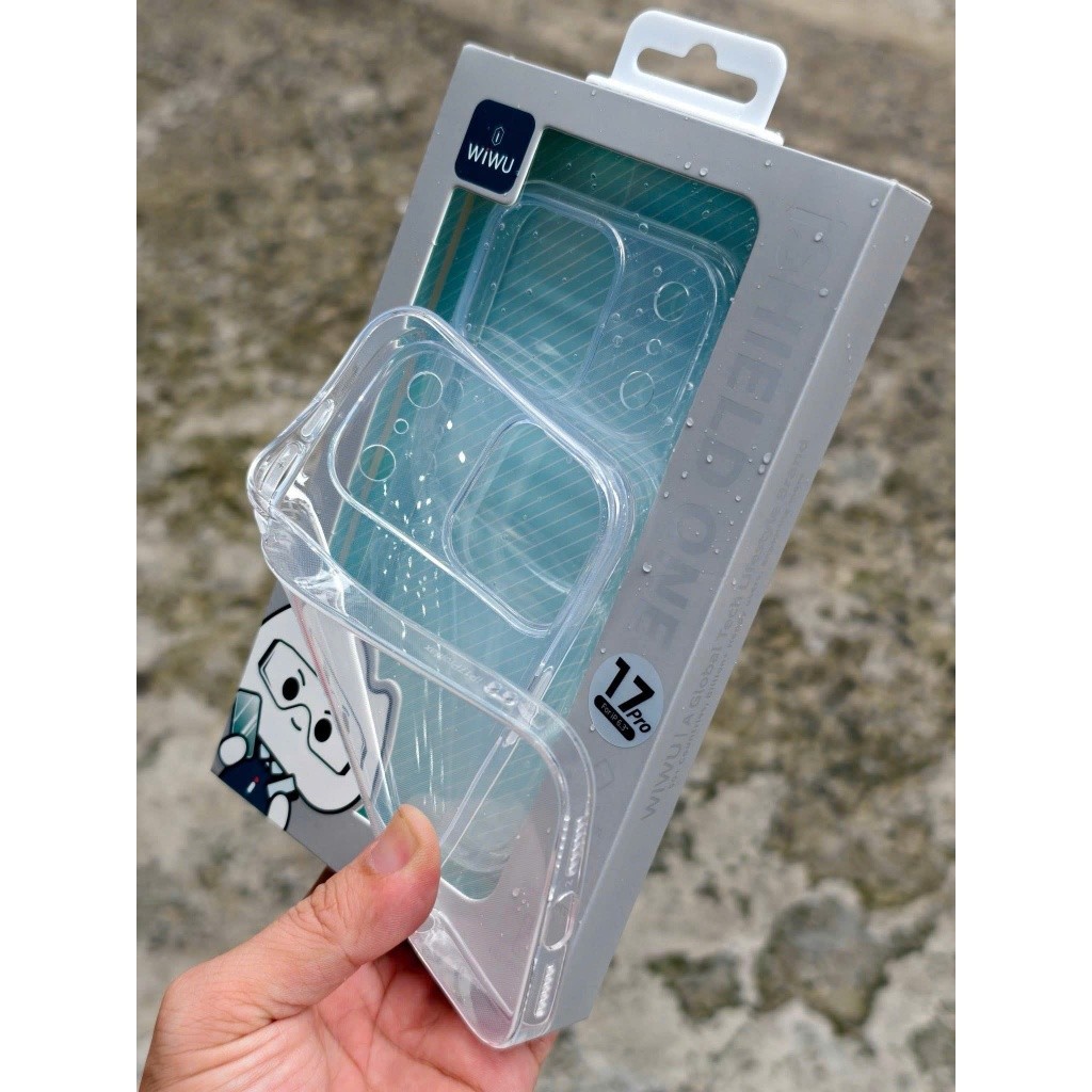 [Chính Hãng] Ốp Lưng Dẻo Trong Suốt WiWU iShield One TPU Chống Sốc iPhone 17 Pro Max / 16 Pro / 15 / 14
