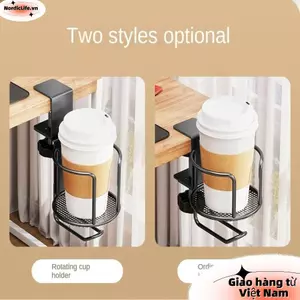 Giá đỡ cốc để bàn NORDICLIFE, Giá đỡ cốc 2 trong 1 xoay 360 độ, Giá đỡ cốc 2 trong 1, Giá đỡ cánh tay nâng cấp Giá đỡ cốc có thể điều chỉnh