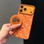 Hydro Dip Ốp Cho iphone 17 16 Pro Max Không Dây Sạc Vòng Chân Đế Kim Loại Chống Vân Tay Tốt Grip Cover