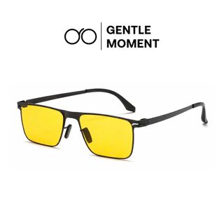 Kính râm gọng vuông GENTLE MOMENT thời trang nam nữ chống tia UV chống chói chống nắng phong cách ngầu GMM639