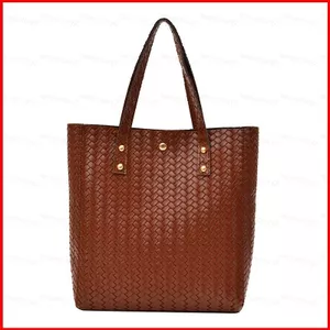 GC2 2026 Dệt PU Ladylike Túi Xách Thời Trang Đa Năng Dung Tích Lớn Đi Lại Túi Tote CG2