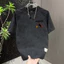 Áo thun nam in chữ thời trang, dáng oversize, cổ tròn chất lượng cao, phù hợp mùa hè
