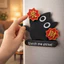 QEARY Mèo Ném Khăn Tay Nam Châm, Phim Hoạt Hình Spinner Đồ Chơi Quay Nam Châm Mèo, Dễ Thương Handmade Phước Lành Tinh Tế Mèo Xoay Nam Châm Nhà Bếp