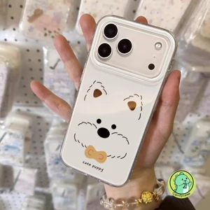 Ốp Điện Thoại Chú Chó Con Dễ Thương Cho Redmi Note 15 14 14S 13 12 Turbo 12S 11 Pro Plus Speed SE 11S 10 9 Pro Max 10S 9S 9T 5G 4G Vỏ Kem Hoạt Hình Ins Phong Cách