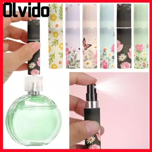 Chai nước hoa Mini OLVIDO, Chai xoay phun rỗng có thể đổ lại, Chai phun xịt lưu trữ 5ml cầm tay