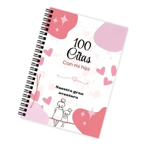 SA Tây Ban Nha Mẹ Con Gái Sổ Lưu Niệm Tạp Chí Được Tích Hợp 100 Hoạt Động Ngày Để Nhật Ký Và Ghi Âm Hàng Ngày