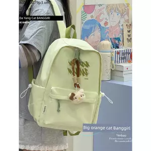 Mèo Cam Lớn Thiết Kế Nhật Bản Bé Gái Schoolbag Nữ Phiên Bản Hàn Quốc Đơn Giản Thường Ngày Phù Hợp Với Học Sinh Trung Học Cơ Sở Ba Lô Học Sinh Trung Học