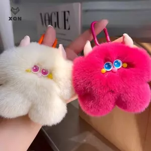 Mặt dây chuyền búp bê sang trọng hợp thời trang Kawaii dễ thương dành cho nữ Móc khóa ô tô thời trang bé gái Phụ kiện trang trí Bapa sáng tạo Quà tặng [Mina]