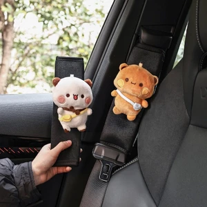 Gấu Trúc Dễ Thương Bubu Và Yier Động Vật Ô Tô Dây An Toàn Bao Dây An Toàn Dây Đeo Vai Đệm Bảo Vệ Miếng Lót Cho Trẻ Em