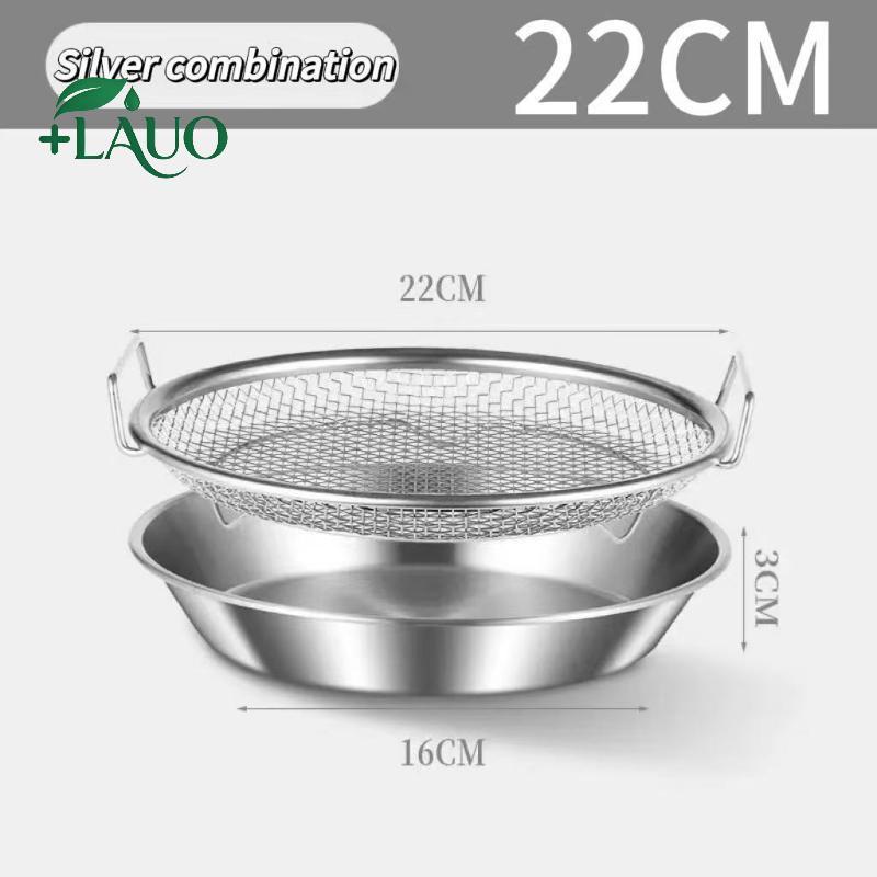 Springevenstar Bếp Chiên Kiểm Soát Dầu Lọc Bộ Lưới Sàng Có Khay Nấu Ăn Hiệu Quả Springevenstar