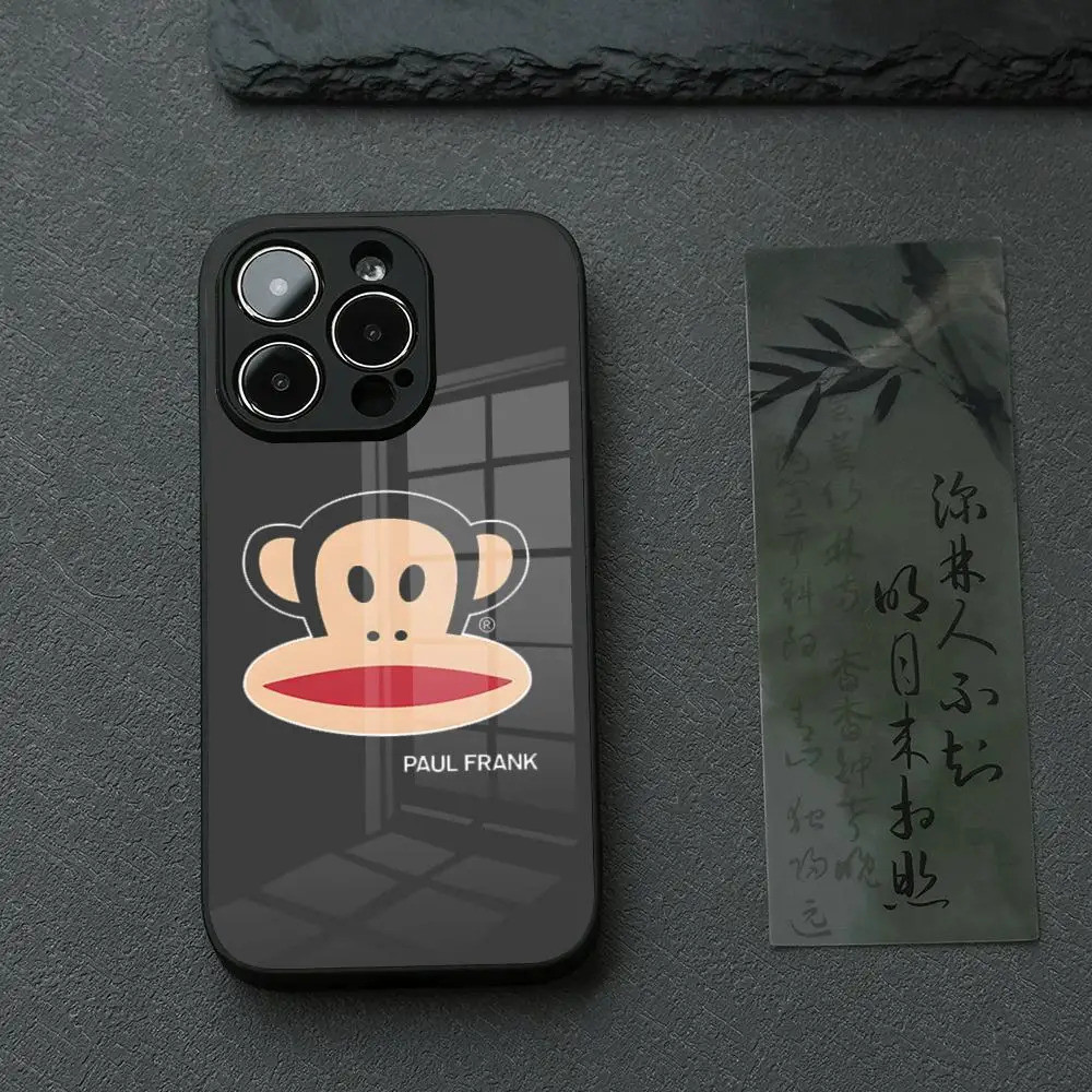 BK-2 P-Paul Ốp Điện Thoại F-Frank Dễ Thương Cho IPhone 17 16 14 Pro 15 13 12 Max 11 XR XS 6 Air 7 8 6s X Luxury Glass Cove