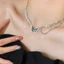 Vòng cổ nữ zircon đen thời trang, mát mẻ cho cổ xương đòn