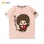Áo thun tay ngắn nam nữ mùa hè họa tiết Monchhichi từ cotton nguyên chất