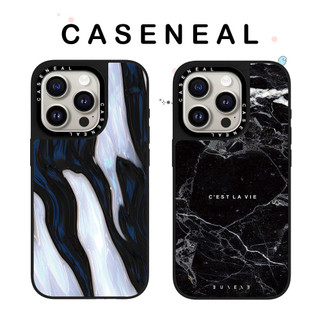 Ốp điện thoại gương chất lượng cao họa tiết đá cẩm thạch CASENEAL Thích hợp cho iPhone 17ProMax 17pro 17 air 16promax 16 15promax 15 14promax 13 13promax Ốp cứng chống rơi thời trang