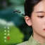 Ebony Tua Rua Kẹp Tóc Cổ Điển Trung Quốc Cao Cấp, Trang Sức Retro Phù Hợp Với Hanfu Bun
