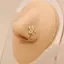 Mũi Nhẫn Kẹp Trên Crystal Zircon Vàng - Trang Sức Phối Dụng Cho Phụ Nữ
