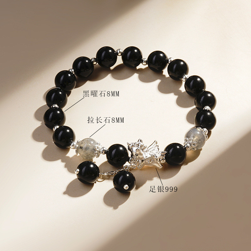 Vòng tay obsidian tự nhiên chất lượng cao