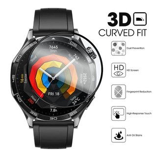 2-10 Chiếc Kính Cường Lực Cạnh Đen Cho Huawei Watch Ultimate 2 GT Runner Active Cyber Cong Kính Bảo Vệ Màn Hình Cho Huawei Watch GT 6 5 3 2 2e 2 Pro SE 46mm 42mm 41mm Kính HD