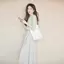 Váy nữ Mori Style cổ chữ V dài tay sang trọng – Ưu đãi đặc biệt