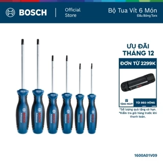 Bộ Tua Vít 6 Món Đầu Bông Torx Bosch 1600A01V09 – Chuyên Biệt, Chính Xác, Chuẩn Đức