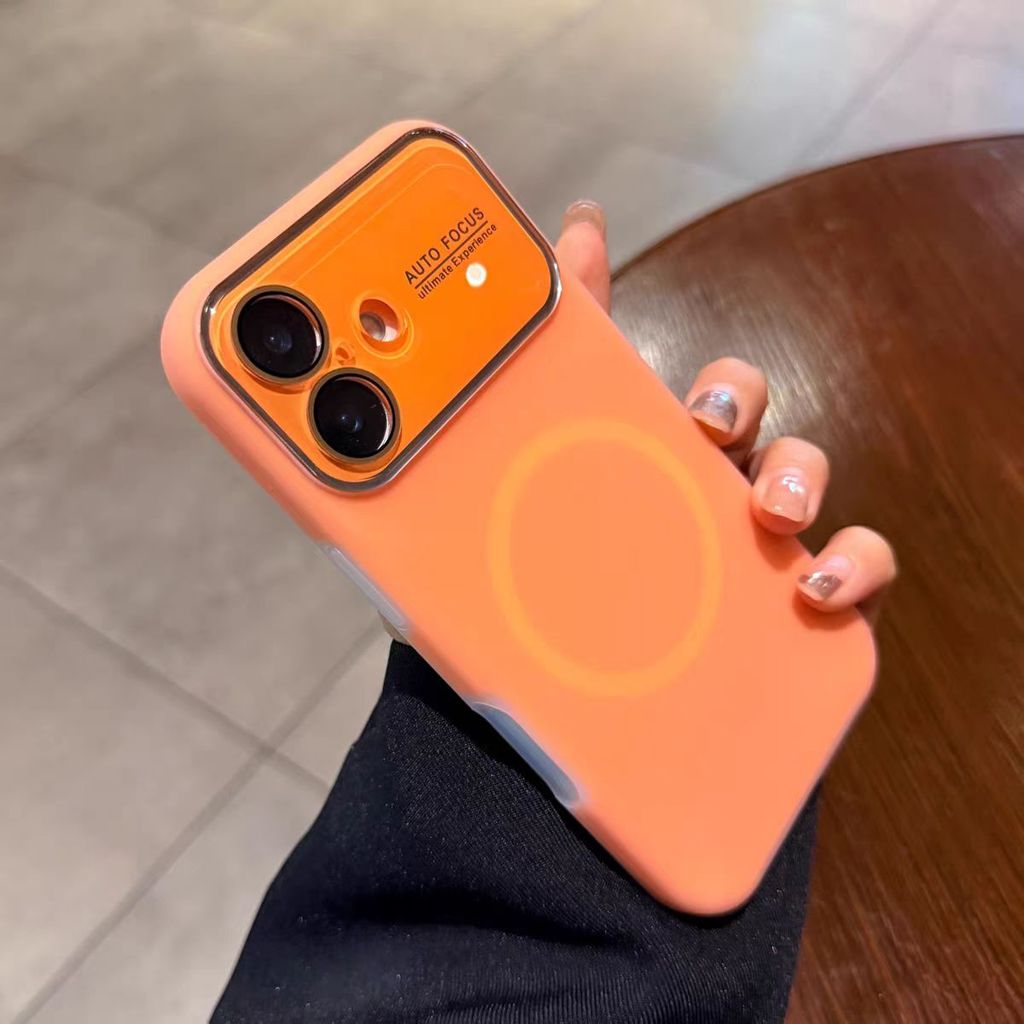 Ốp lưng cứng AI Button / Jelly candy có miếng bảo vệ ống kính tương thích cho iPhone 14 pro max15 pro max 16 pro max 17 pro max