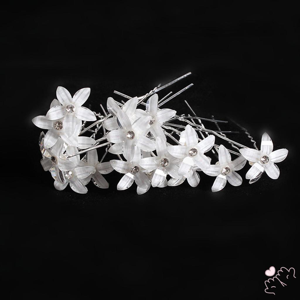 Barrette Ngọc Trai Chân Chữ U cho Cô Dâu - Phù Hợp Tóc Dày Xoăn, Trang Trí Tóc Cưới