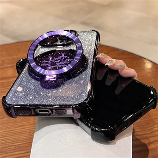 2026 Năm Mới Xoay FA Giá Đỡ Vỏ Điện Thoại Cho Samsung Galaxy S26 S25 Ultra Edge S24 S23 FE S22 Plus Mạ Điện Bling Long Lanh Nóng Thời Trang Thiết Kế Mới Vỏ Chống Sốc