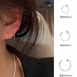 Bông Tai EGAZ Vòng Tròn Mặt Vuông, Phong Cách Đơn Giản Sang Trọng