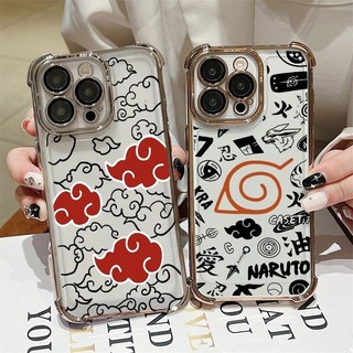 Ốp Lưng Cho Xiaomi Redmi 15 15C Note 14 Pro Plus 5G 10 11 12 13 Pro 10S 11S 4G 14C 12C 10C 13 12 Ốp Lưng Anime Naruto Akatsuki Cloud Thời Trang Silicon Chống Sốc Mềm Trong Suốt