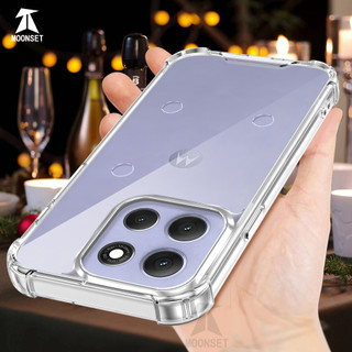 Dành Cho Motorola Moto G86 5G / G86 Power 5G Ốp điện thoại Pha Lê Trong Suốt Cứng Chống Mài 4 Vỏ Mỏng Chống Sốc