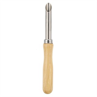RISEDOT 4 CÁI​ Máy cắt lỗ đất sét tròn, tay cầm bằng gỗ ​Dụng cụ gốm sứ bằng thép không gỉ, dụng cụ điêu khắc đa dụng cụ bền bỉ cho đồ gốm và điêu khắc