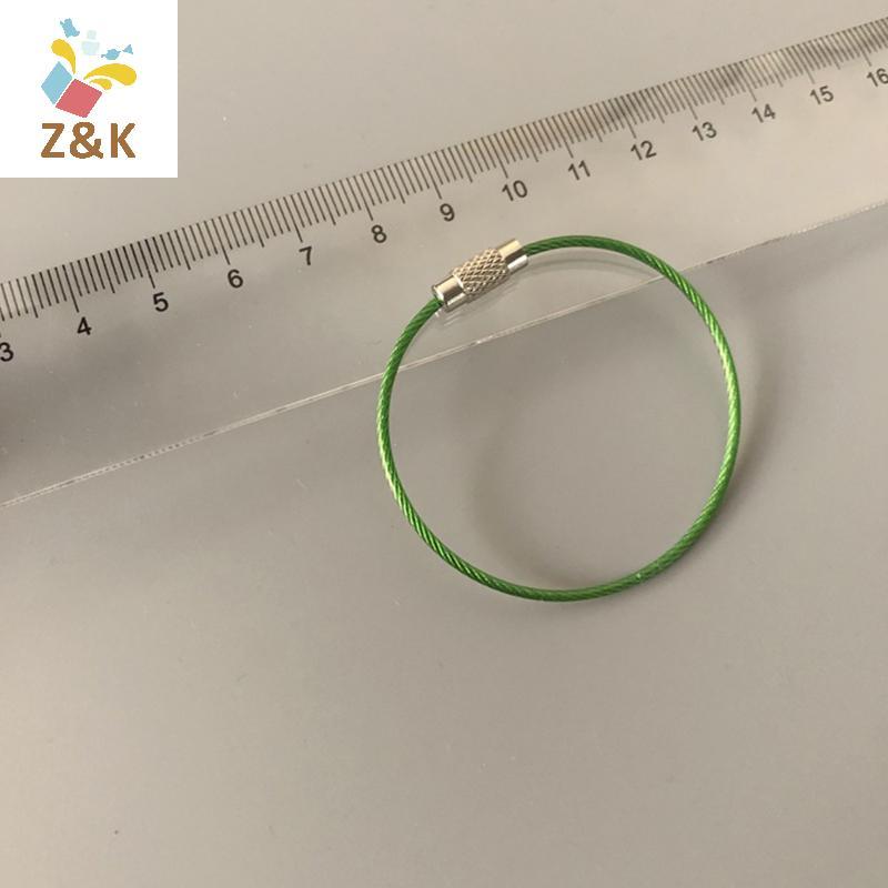 ZK 10 Chiếc Móc Khóa Thép Không Gỉ Carabiner Móc Khóa Dụng Cụ Ngoài Trời Dây Móc Khóa VN