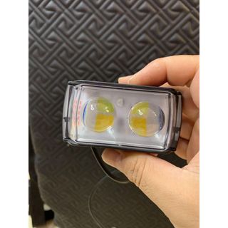Đèn BI CẦU 2 MẮT trợ sáng 6 chế độ sáng điện chung xe máy, ô tô