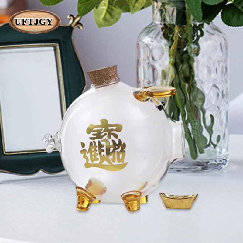 Heo Đất Tiết Kiệm Thủy Tinh Hộp Đựng Lợn Sưu Tập Hộp Bảo Quản Borosilicate Tổ Chức Nồi Thích Hợp Cho Bé Trai Bé Gái Văn Phòng Tại Nhà Mầm Non