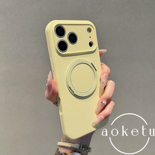 Giá đỡ xoay 360 Silicon lỏng mới Thích hợp cho vỏ điện thoại Apple 17 Pro Max Bao gồm tất cả 16 điểm thu hút từ tính Bảo vệ 15 nút Chống rơi 14 Vỏ bảo vệ