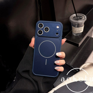 Ốp điện thoại từ tính hình tròn mỏng iPhone 17 Promax Apple 16 giây biến đổi AIr cửa sổ lớn siêu mỏng cảm giác AG mờ cao cấp 15 / 14 / 13 / 12 / 11