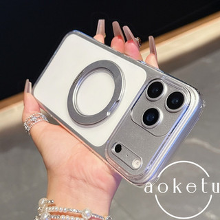 Ốp điện thoại PC từ tính xoay trong suốt chất lượng cao thích hợp cho iPhone 13 14 15 16 17 Pro Max trong suốt cao bao gồm tất cả các ốp lưng cứng chống rơi