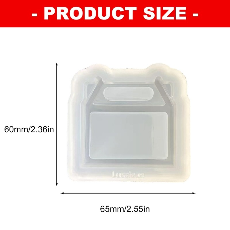Wellb Dễ Dàng Vệ Sinh Túi Xách Silicon Hộp Món Tráng Miệng Khuôn Lý Tưởng Cho Người Mới Bắt Đầu DIY Như Nhựa Nghệ Thuật Xà Phòng Và Làm