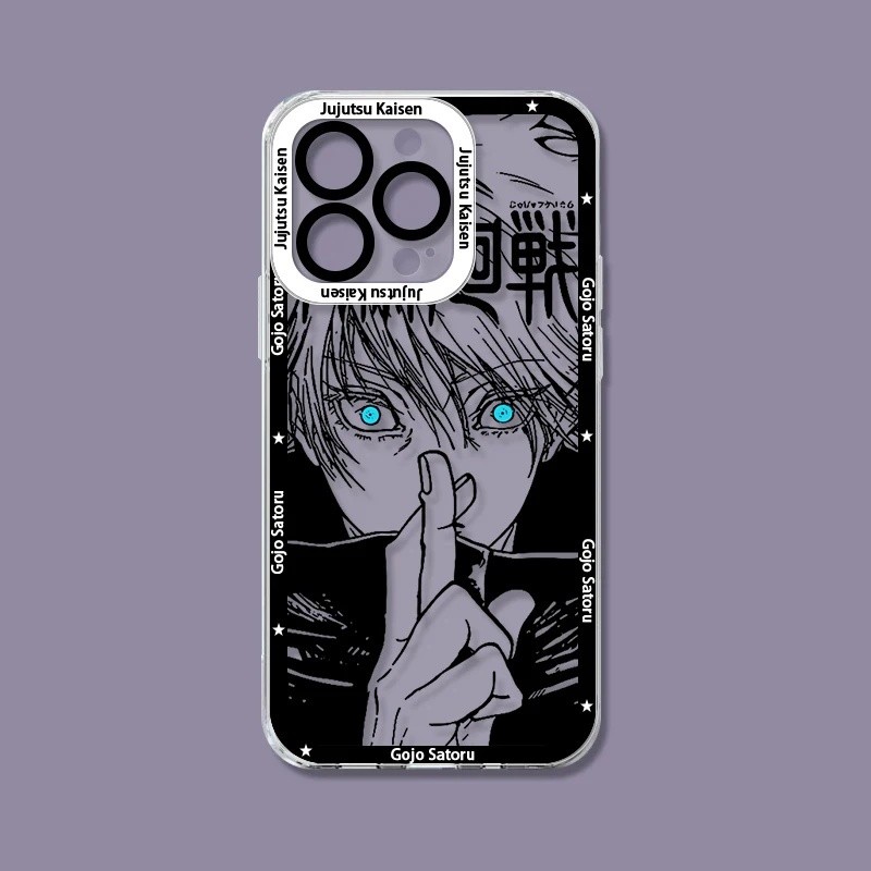 Ốp Điện Thoại Jujutsu Kaisen Gojo Satoru Cho OPPO A60 A54 A3S A5S A74 A12 A12S A17 A16K A38 A18 A37 A78 A79 A98 Ốp Lưng Itadori Yuji Mềm Trong Suốt Chống Sốc Xu Hướng Trong Suốt Thương Hiệu
