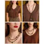 Vòng Cổ Dài DUSKGLOW, Vòng Cổ Cổ Cổ Bohemian Đính Hạt, Thời Trang Nhiều Màu Sắc Xếp Chồng Vintage Hai Lớp Vòng Cổ Nữ Cô Gái