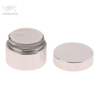[hatheaven] Lọ Mỹ Phẩm 5-50g Kem Mặt Chai Thủy Tinh Bạc Lọ Kem Hộp Đựng Mỹ Phẩm Trống Móng Tay Keo Bình Đựng Trang Điểm Du Lịch Đẹp