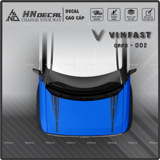 DECAL DÁN CAPO XE VF3 - TEM DÁN CAPO VF3 MẪU MỚI NHẤT Tem VF3 cao cấp ( MẪU 02 )