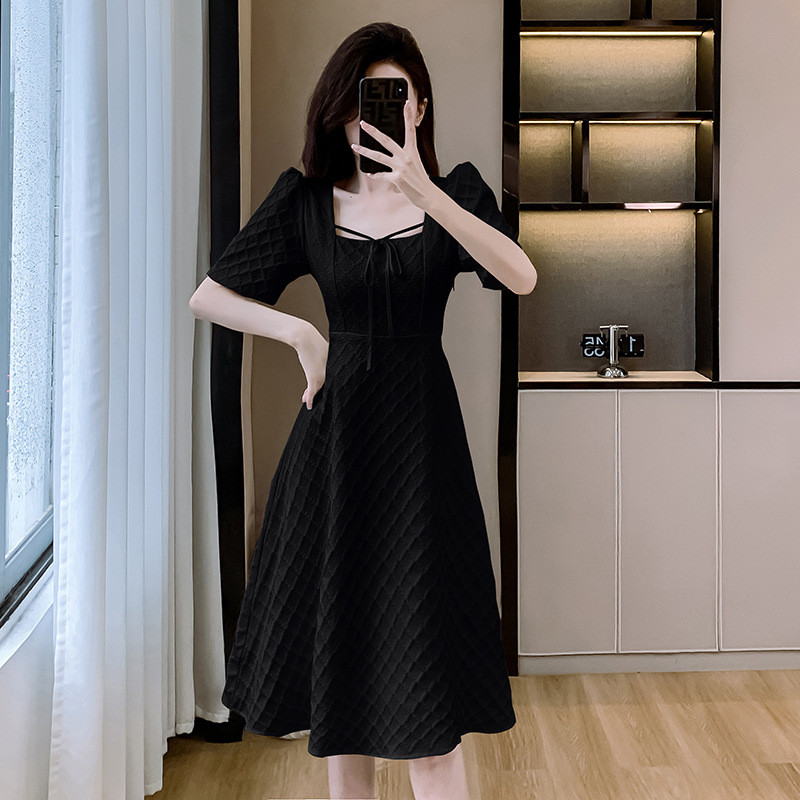 Đầm polo kiểu Pháp dành cho nữ, có chức năng thon gọn eo, che bụng, làm thon dáng, đầm mùa hè mới.
