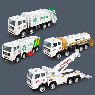 Đồ Chơi Trẻ Em Xe Bé Trai Vệ Sinh Quán Tính Rác Xe Tải Vệ Sinh Rắc Cứu Hộ Xe Giả